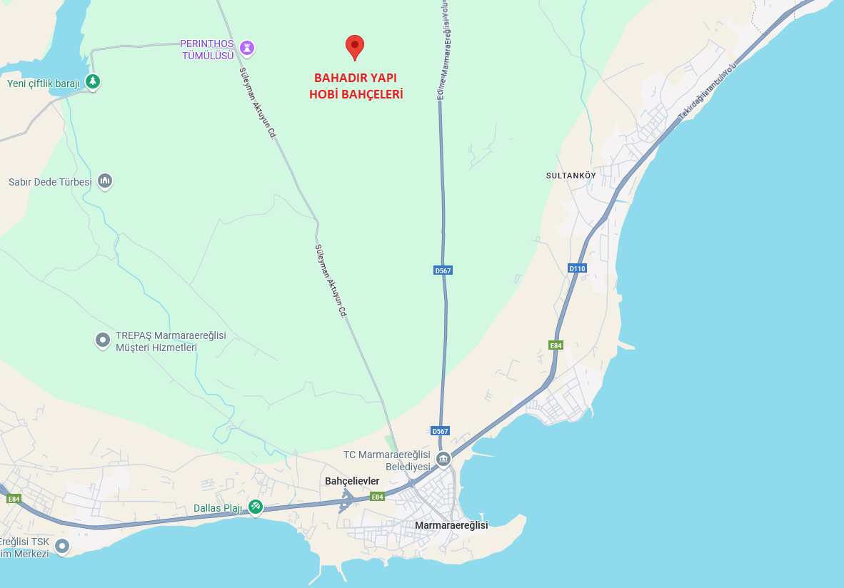 Hobi Bahçeleri Haritası 1